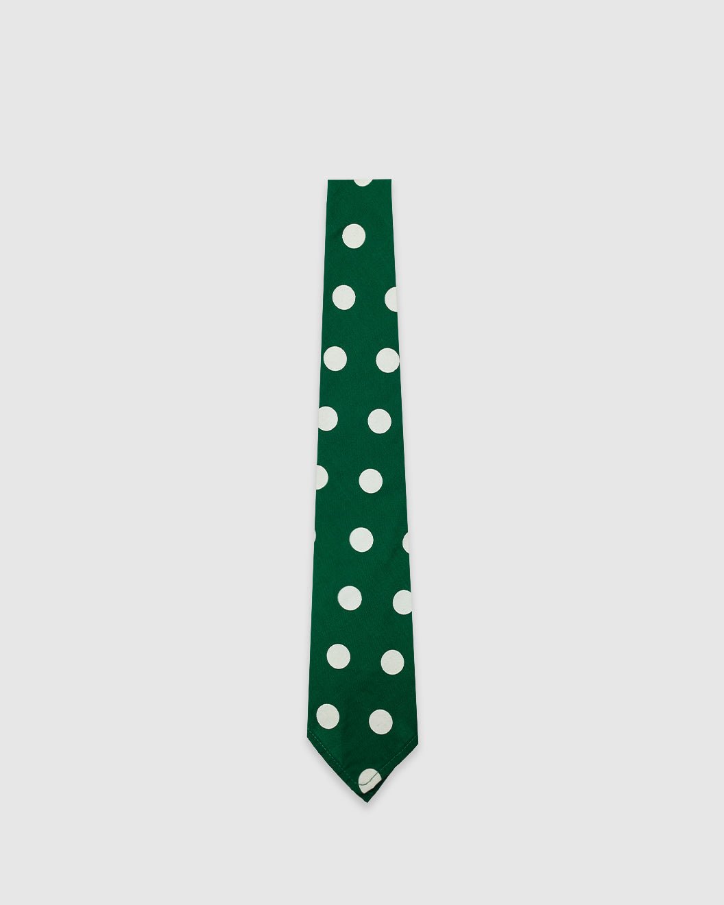 Bold Dot Print Tie Forest Green - UNIVERSAL WORKS