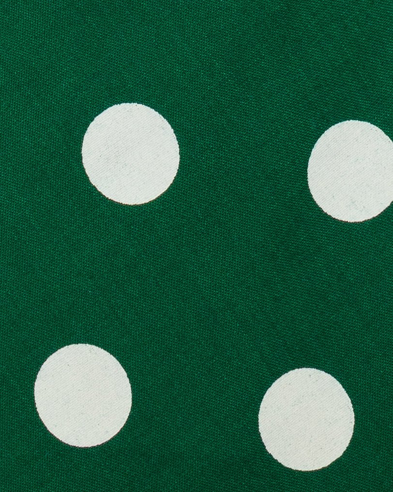 Bold Dot Print Tie Forest Green - UNIVERSAL WORKS