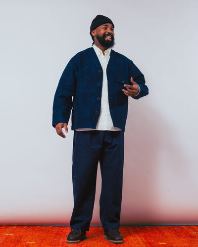 Cabin Jacket Denim Camo Black/Indigo - UNIVERSAL WORKS