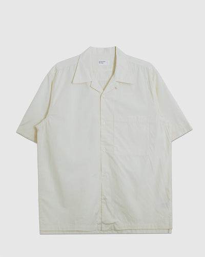 Camp Shirt Broadcloth Ecru - UNIVERSAL WORKS