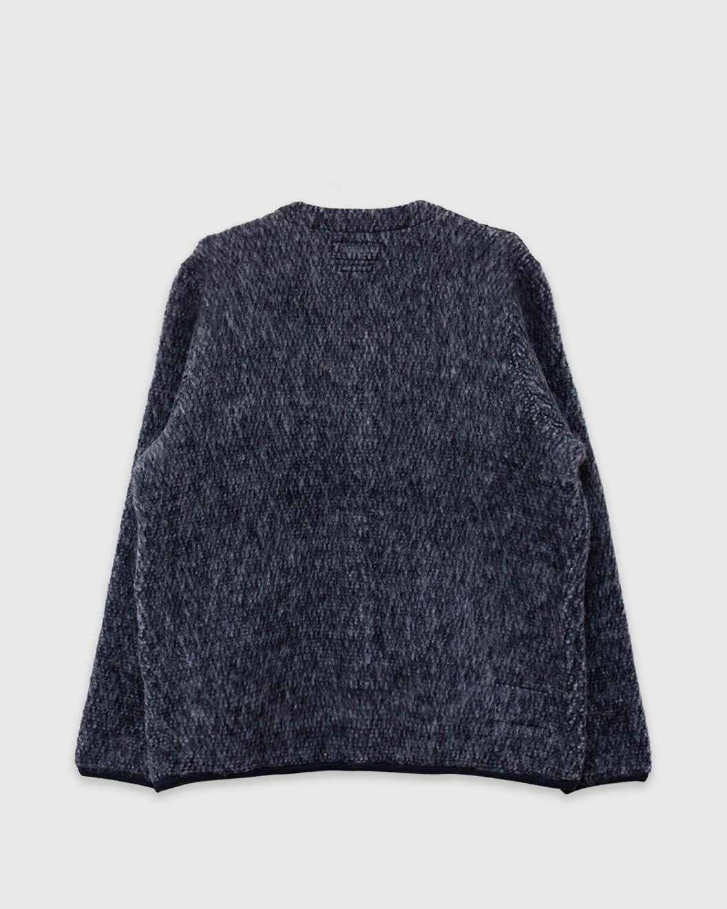 Cardigan Losso Mohair Mix Navy/ Pale Grey - UNIVERSAL WORKS