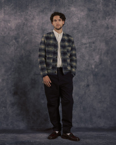 Cardigan Navy UIST Fleece - UNIVERSAL WORKS