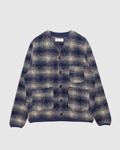 Cardigan Navy UIST Fleece - UNIVERSAL WORKS