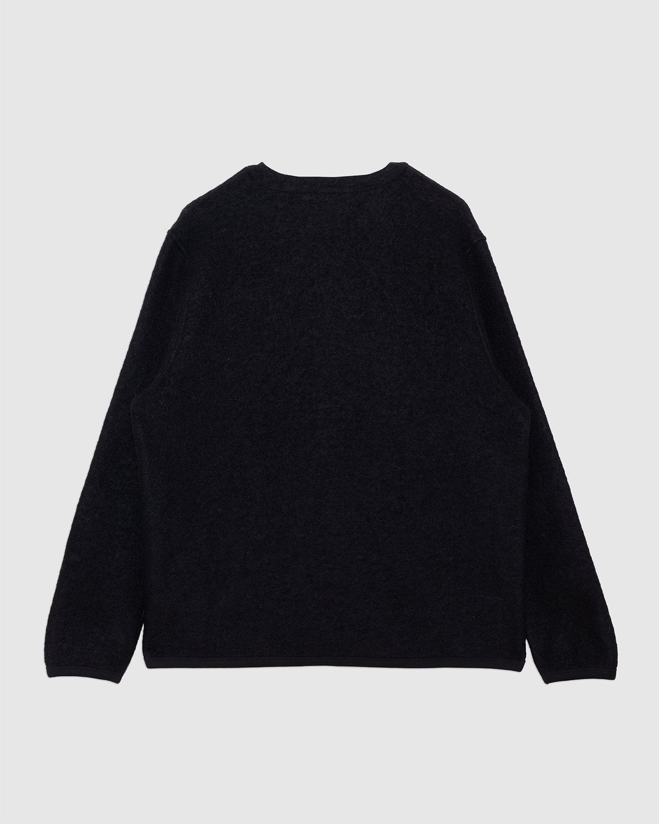 Cardigan Wool Fleece Black - UNIVERSAL WORKS