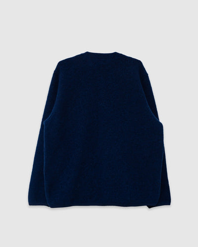Cardigan Wool Fleece Indigo - UNIVERSAL WORKS
