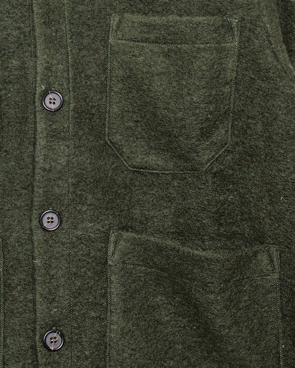 Cardigan Wool Fleece Olive - UNIVERSAL WORKS