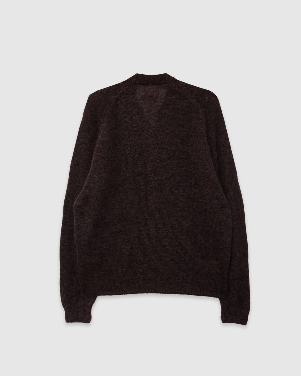 David Cardigan Alpaca Knit Brown - UNIVERSAL WORKS