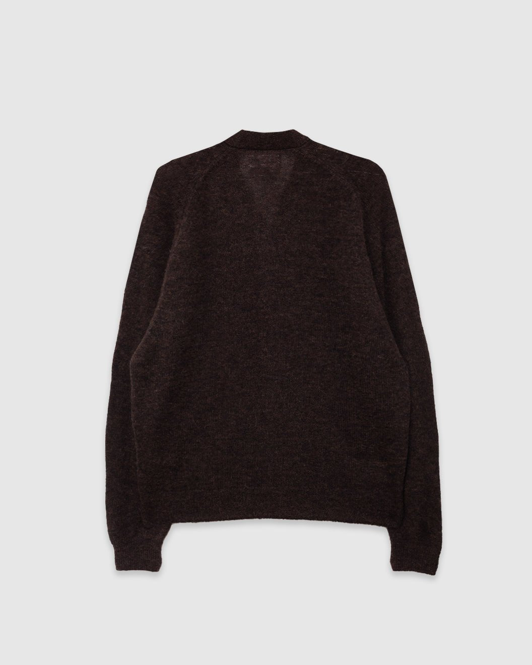 David Cardigan Alpaca Knit Brown - UNIVERSAL WORKS