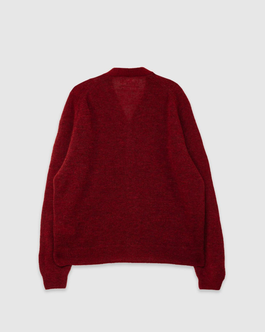 David Cardigan Alpaca Knit Deep Orange - UNIVERSAL WORKS