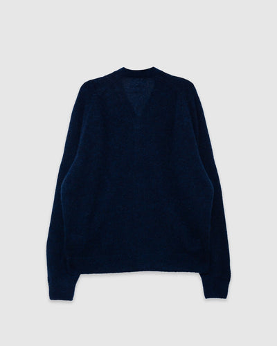 David Cardigan Alpaca Knit Navy - UNIVERSAL WORKS