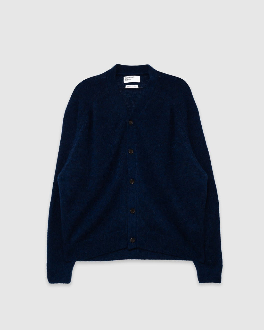 David Cardigan Alpaca Knit Navy - UNIVERSAL WORKS