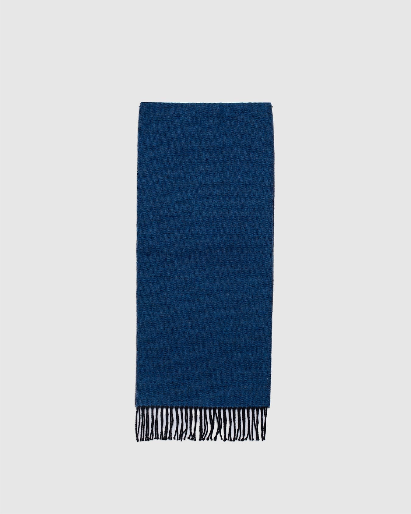 Double Sided Scarf Lt Blue/Brown - UNIVERSAL WORKS