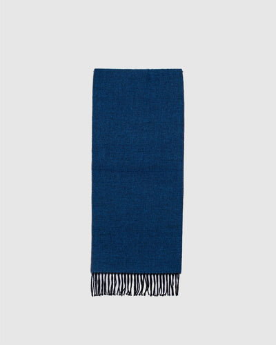 Double Sided Scarf Lt Blue/Brown - UNIVERSAL WORKS