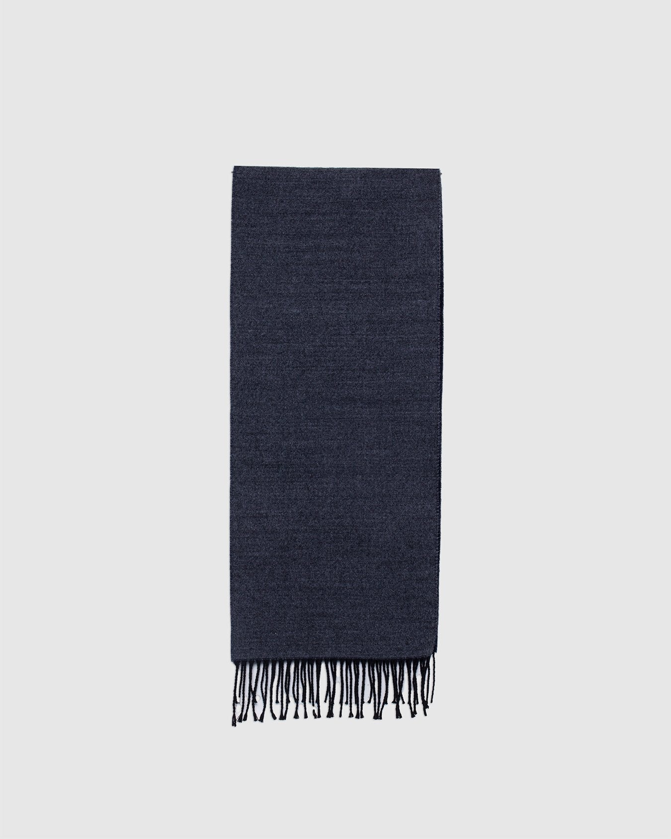 Double Sided Scarf Navy/Mid Grey - UNIVERSAL WORKS