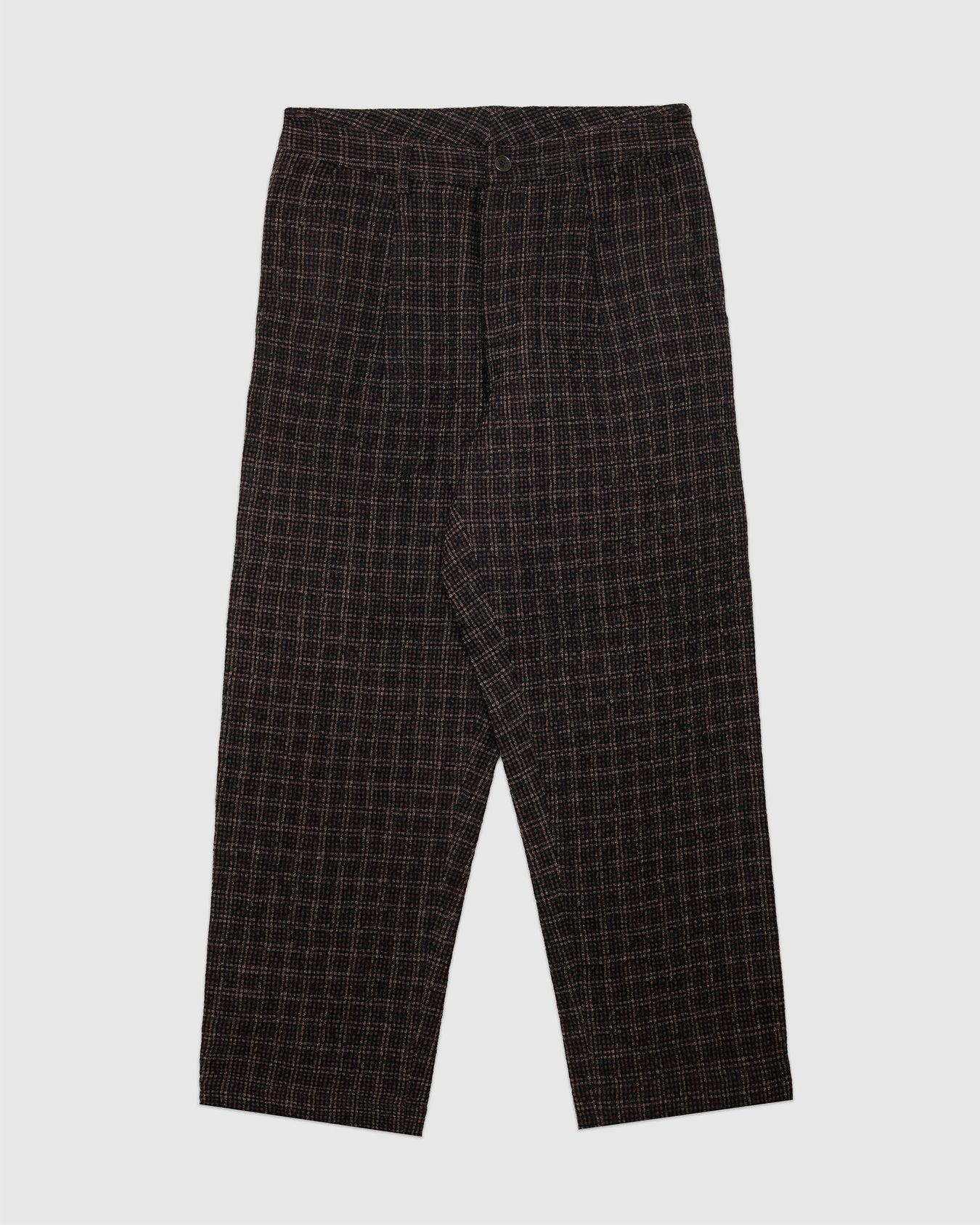 Duke Pant Brown Cedar Check - UNIVERSAL WORKS