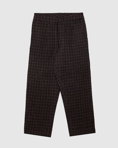 Duke Pant Brown Cedar Check - UNIVERSAL WORKS