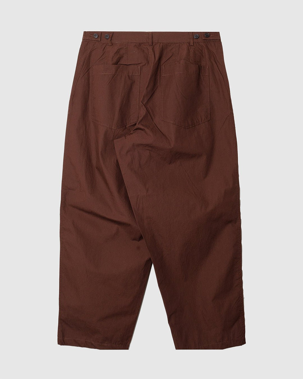 Dutch Pant Peached Poplin Brown - UNIVERSAL WORKS