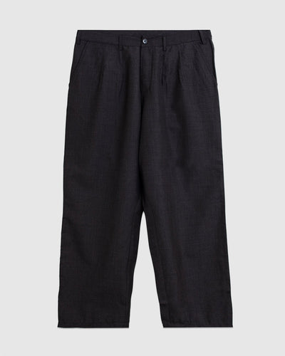 Dutch Pant Tropical Suiting Brown Marl - UNIVERSAL WORKS