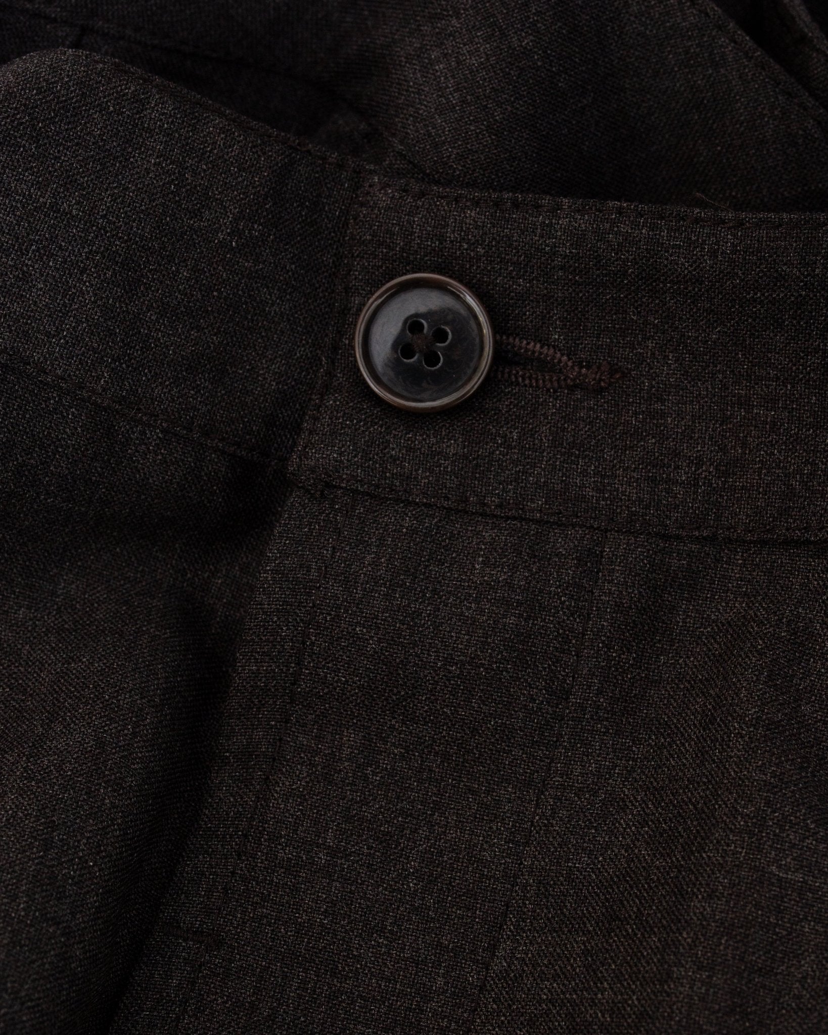 Dutch Pant Tropical Suiting Brown Marl - UNIVERSAL WORKS