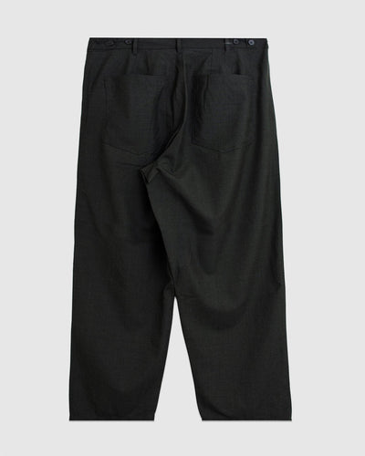 Dutch Pant Tropical Suiting Olive Marl - UNIVERSAL WORKS