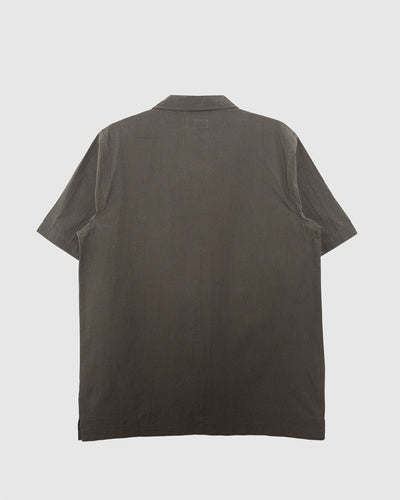 Dwight Overshirt Tech Cotton Olive - UNIVERSAL WORKS