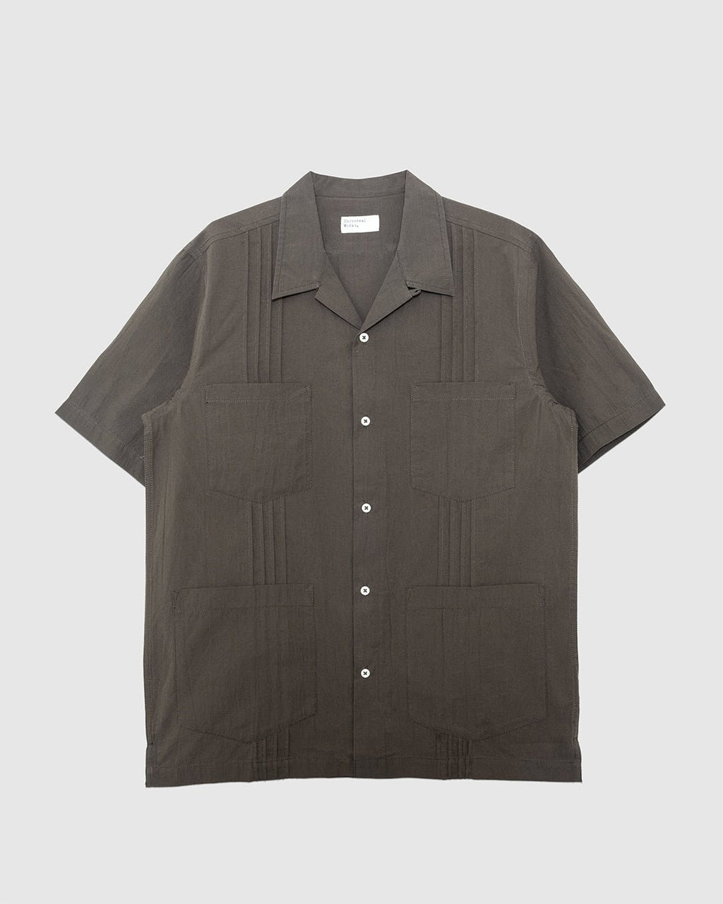 Dwight Overshirt Tech Cotton Olive - UNIVERSAL WORKS