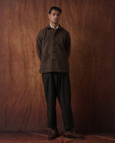 Easy Jacket Harris Tweed Brown - UNIVERSAL WORKS