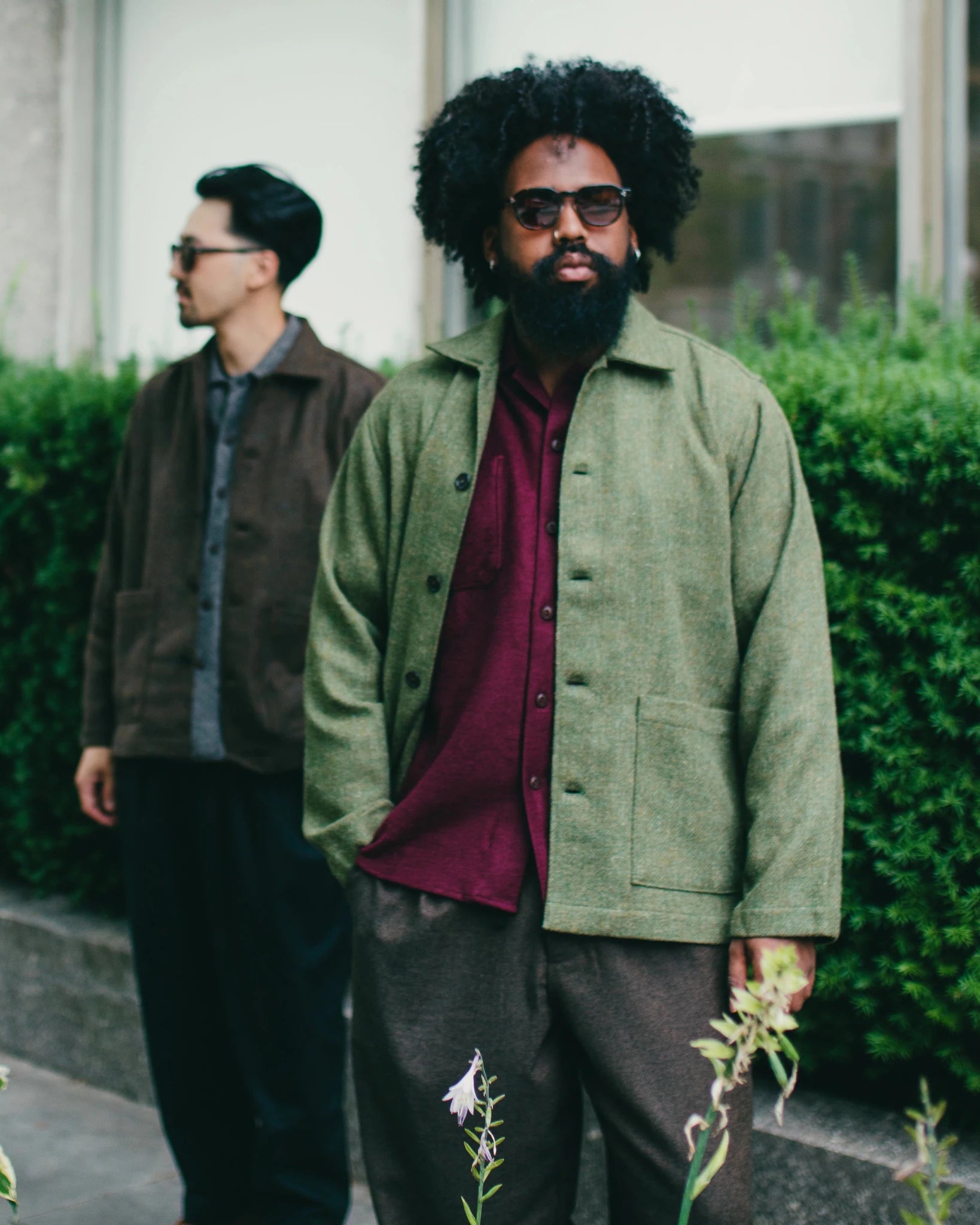 Easy Jacket Harris Tweed Olive - UNIVERSAL WORKS