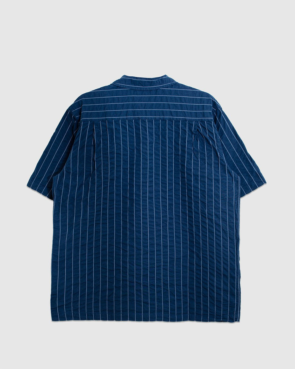 Fatigue Shirt Chester Stripe Navy - UNIVERSAL WORKS