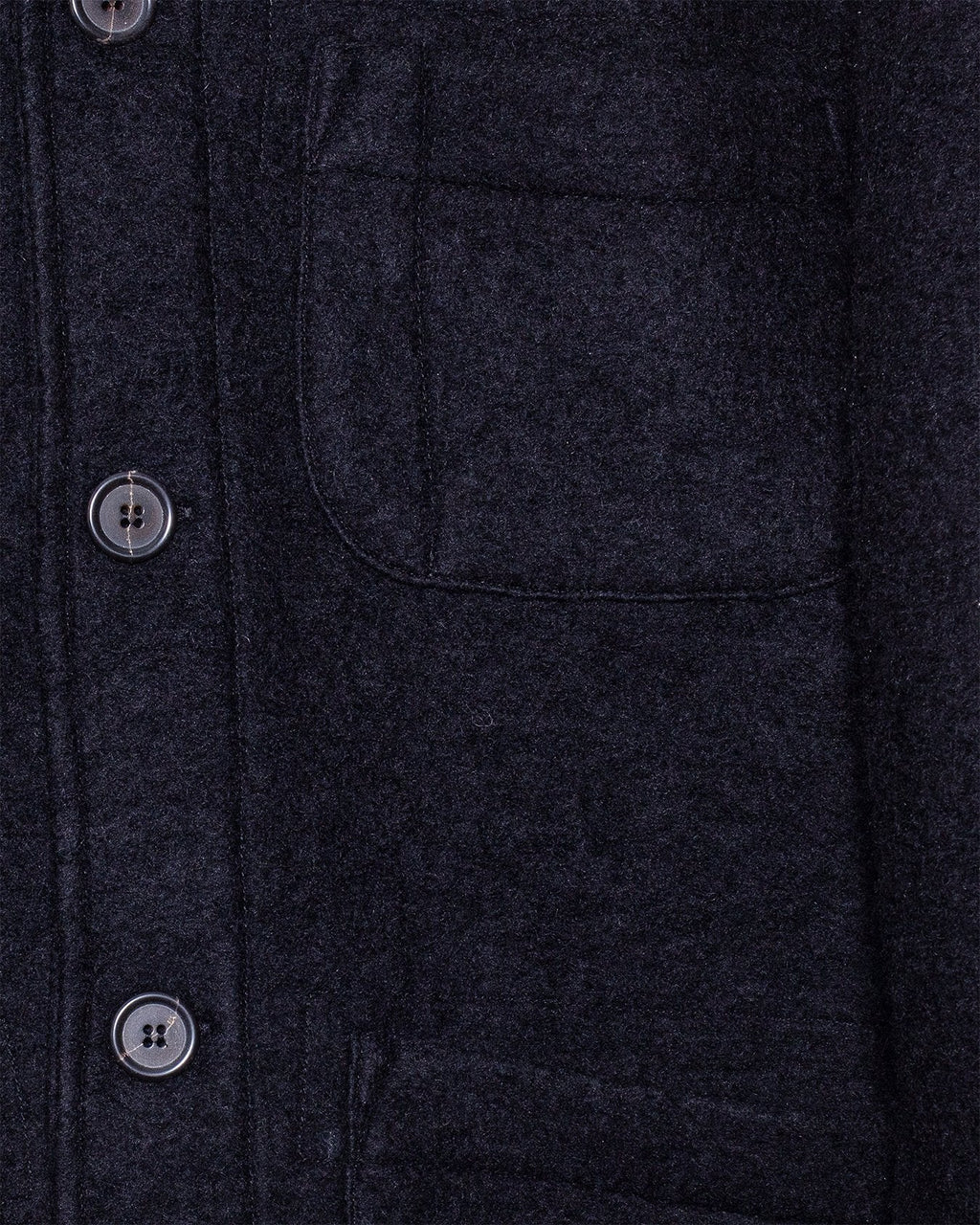 Field Jacket Wool Fleece Black - UNIVERSAL WORKS