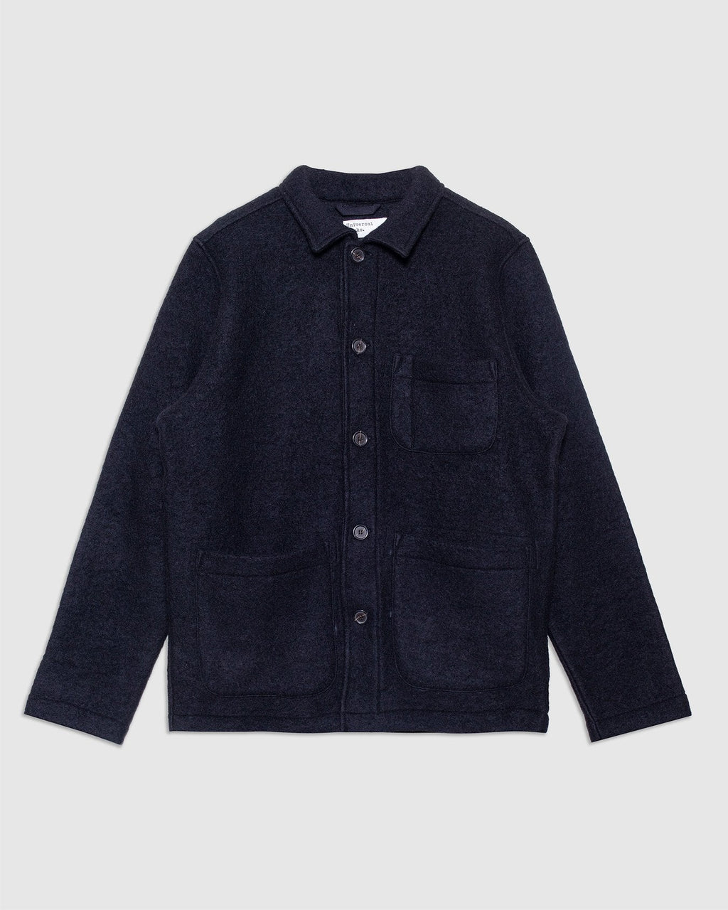 Field Jacket Wool Fleece Black - UNIVERSAL WORKS