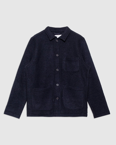 Field Jacket Wool Fleece Black - UNIVERSAL WORKS
