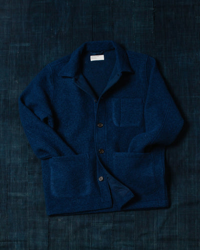 Field Jacket Wool Fleece Indigo - UNIVERSAL WORKS