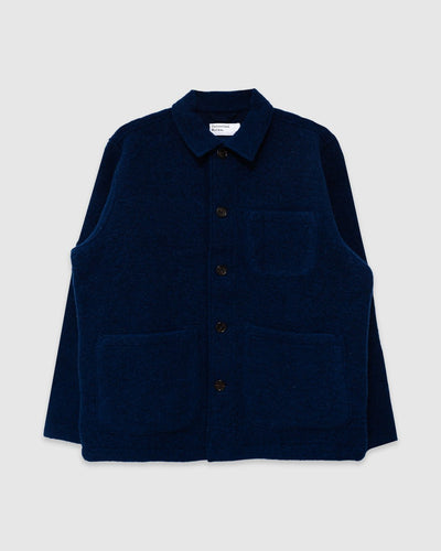Field Jacket Wool Fleece Indigo - UNIVERSAL WORKS