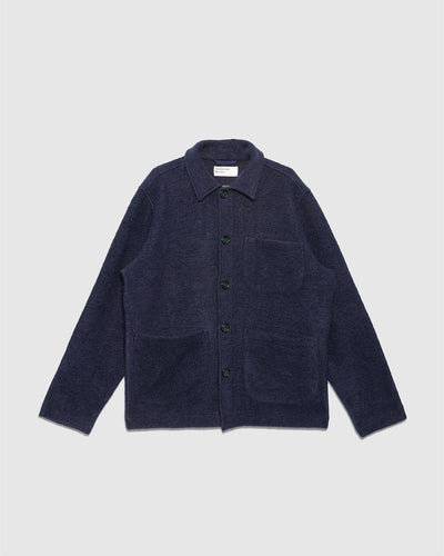 Field Jacket Wool Fleece - Navy - UNIVERSAL WORKS