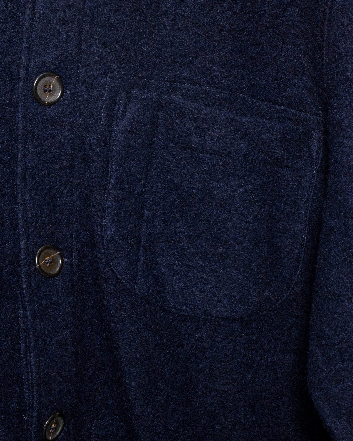 Field Jacket Wool Fleece - Navy - UNIVERSAL WORKS
