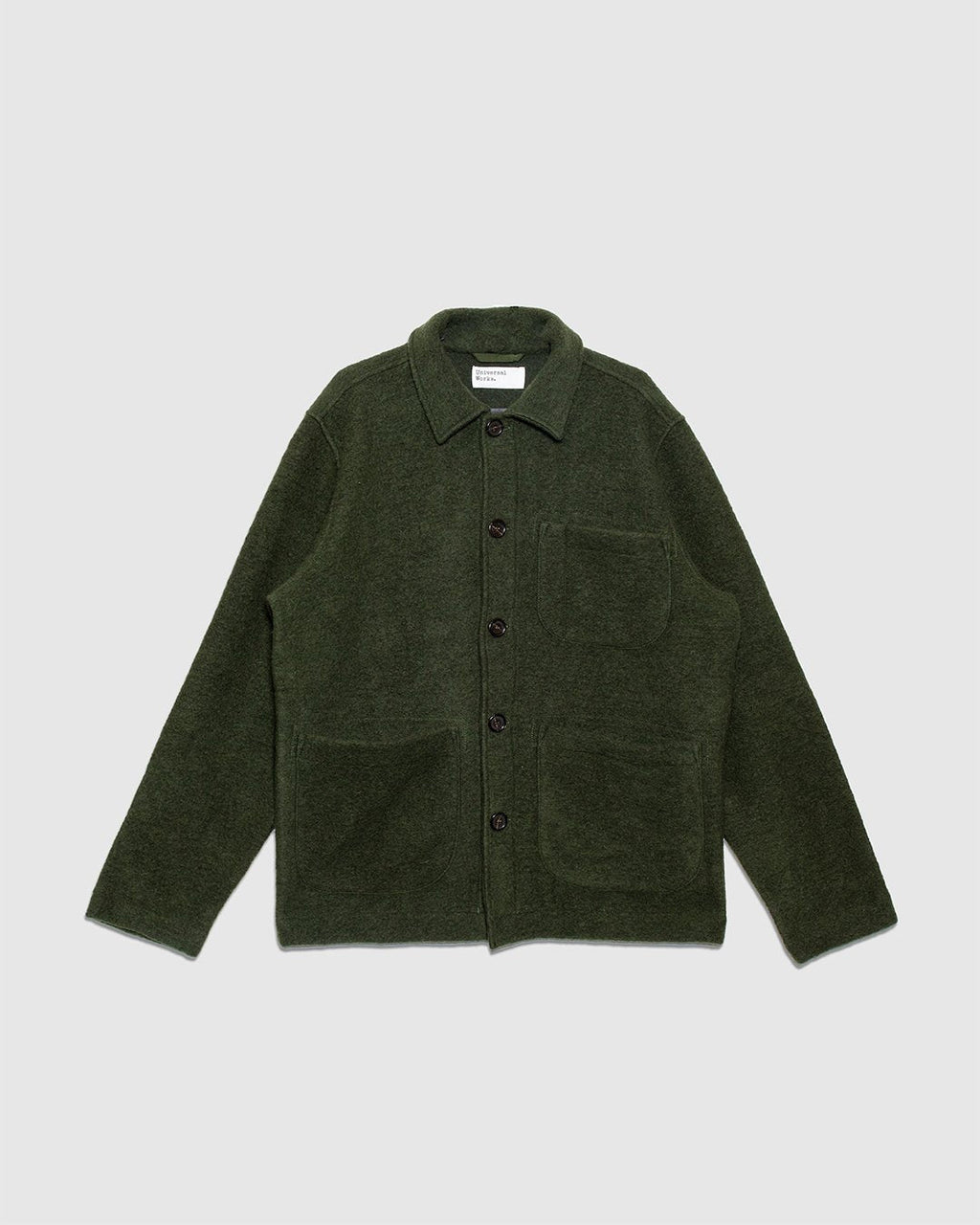 Field Jacket Wool Fleece Olive - UNIVERSAL WORKS