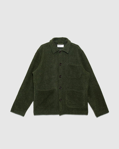 Field Jacket Wool Fleece Olive - UNIVERSAL WORKS