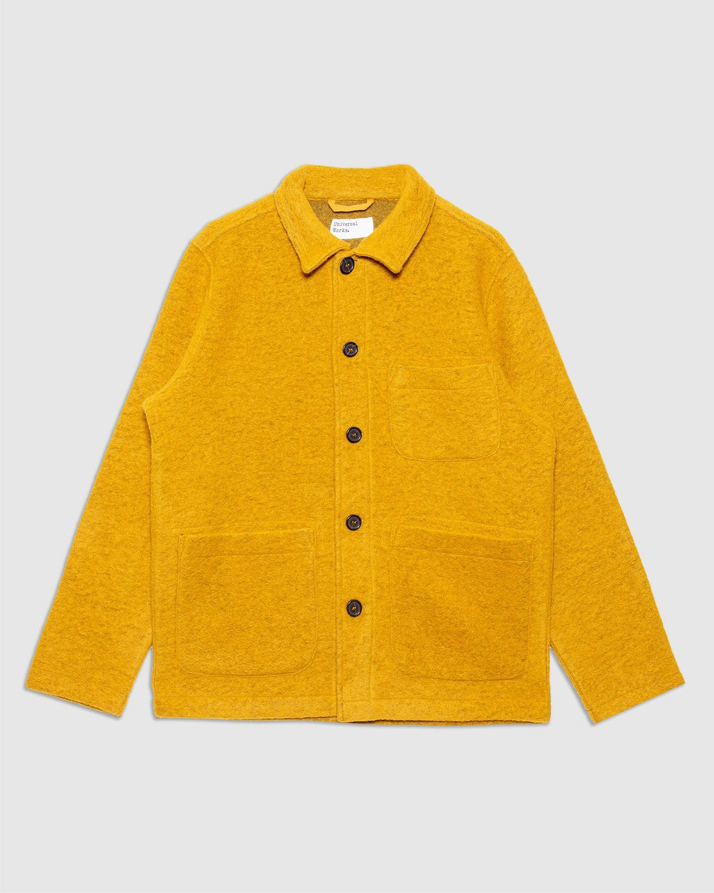 Field Jacket Yellow Wool Fleece - UNIVERSAL WORKS