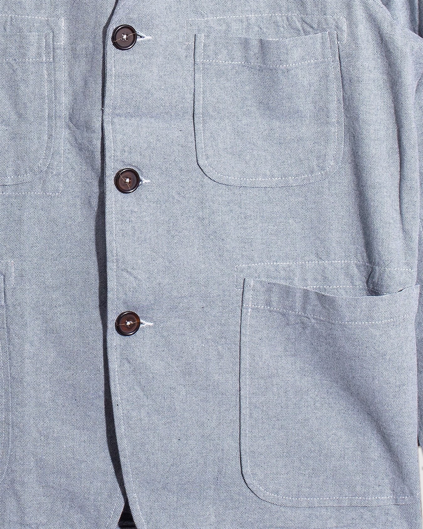 Five Pocket Jacket Reworked Jean Cloth - Indigo - UNIVERSAL WORKS