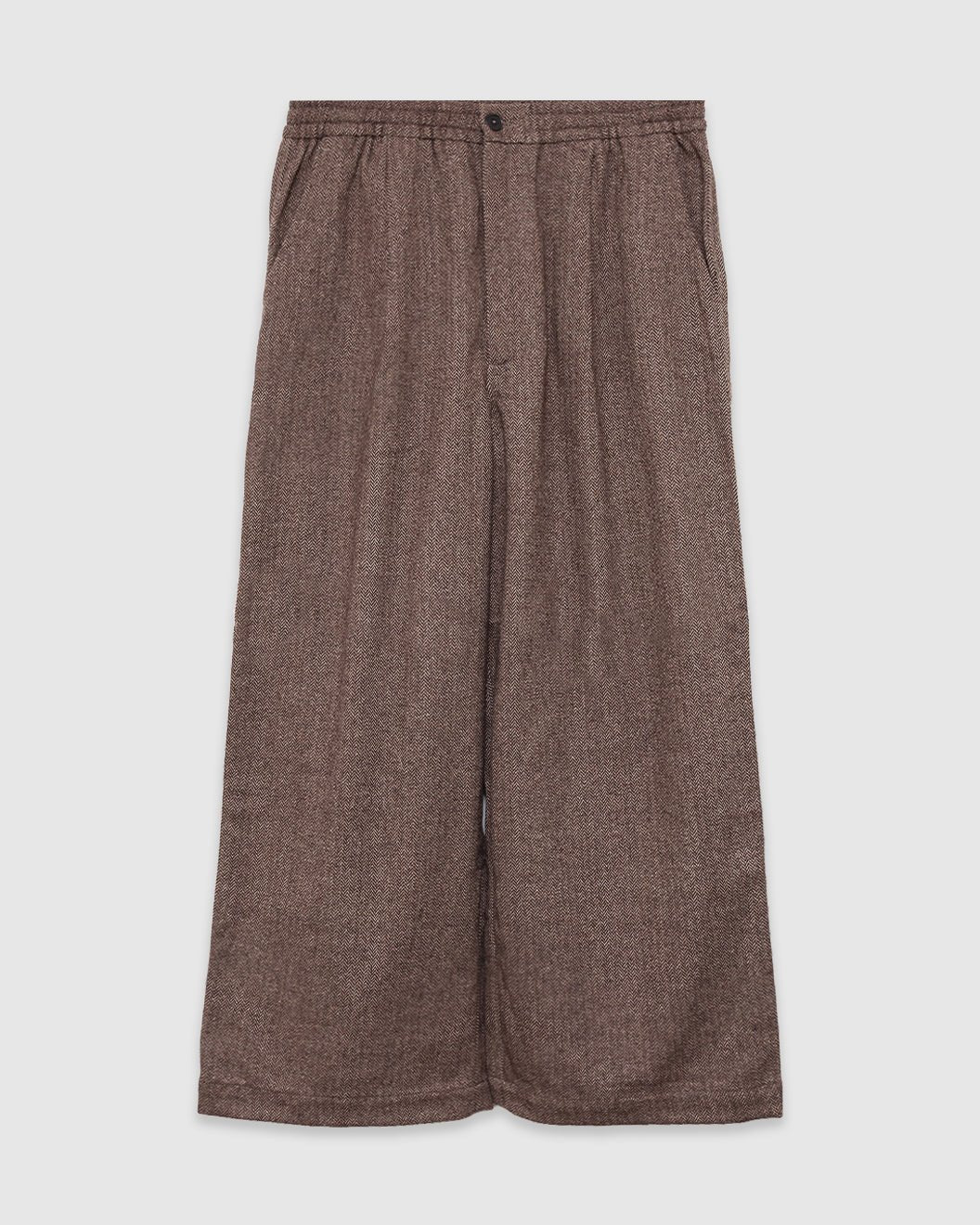Gillespie Pant Wool Herringbone Brown - UNIVERSAL WORKS