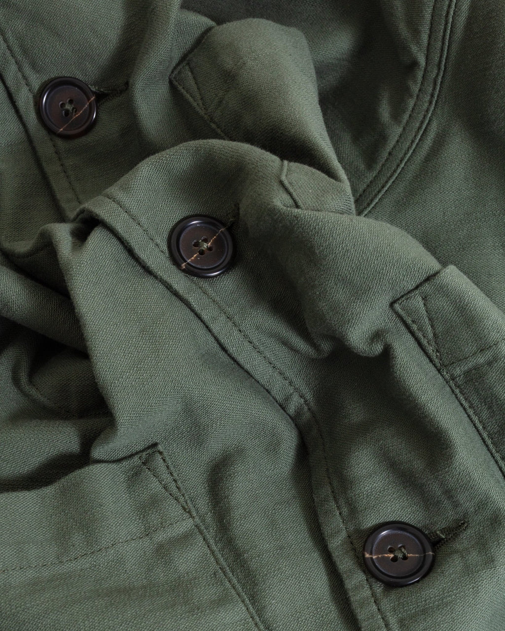 Ives Jacket Slub Sateen Olive - UNIVERSAL WORKS
