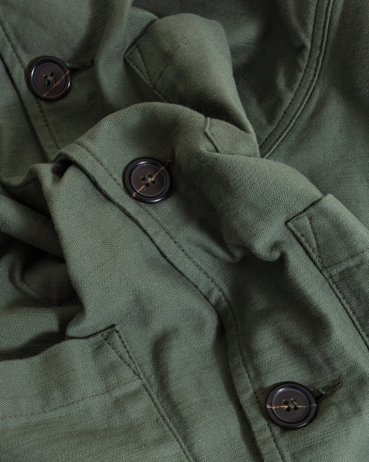 Ives Jacket Slub Sateen Olive - UNIVERSAL WORKS