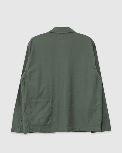 Ives Jacket Slub Sateen Olive - UNIVERSAL WORKS