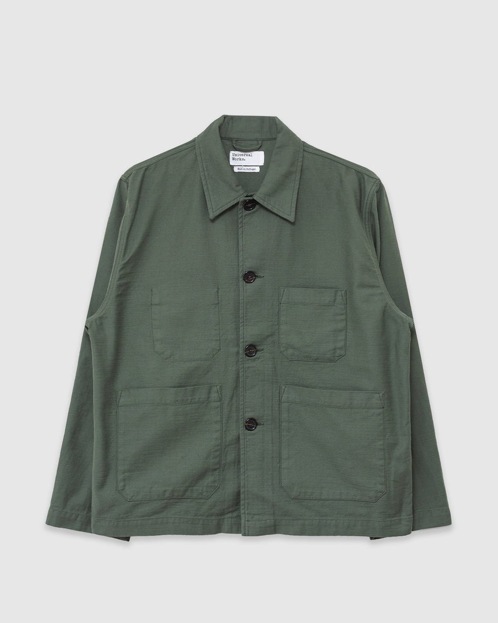 Ives Jacket Slub Sateen Olive - UNIVERSAL WORKS