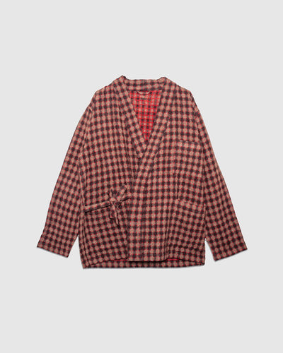 Kyoto Work Jacket in Wool Alpaca Mix - Brown - UNIVERSAL WORKS