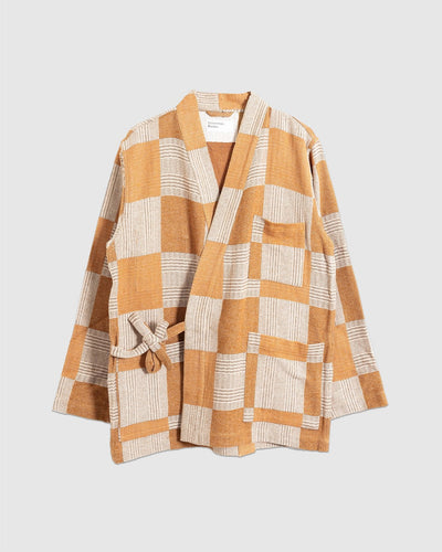 Kyoto Work Jacket Japanese Patchwork Sand - UNIVERSAL WORKS