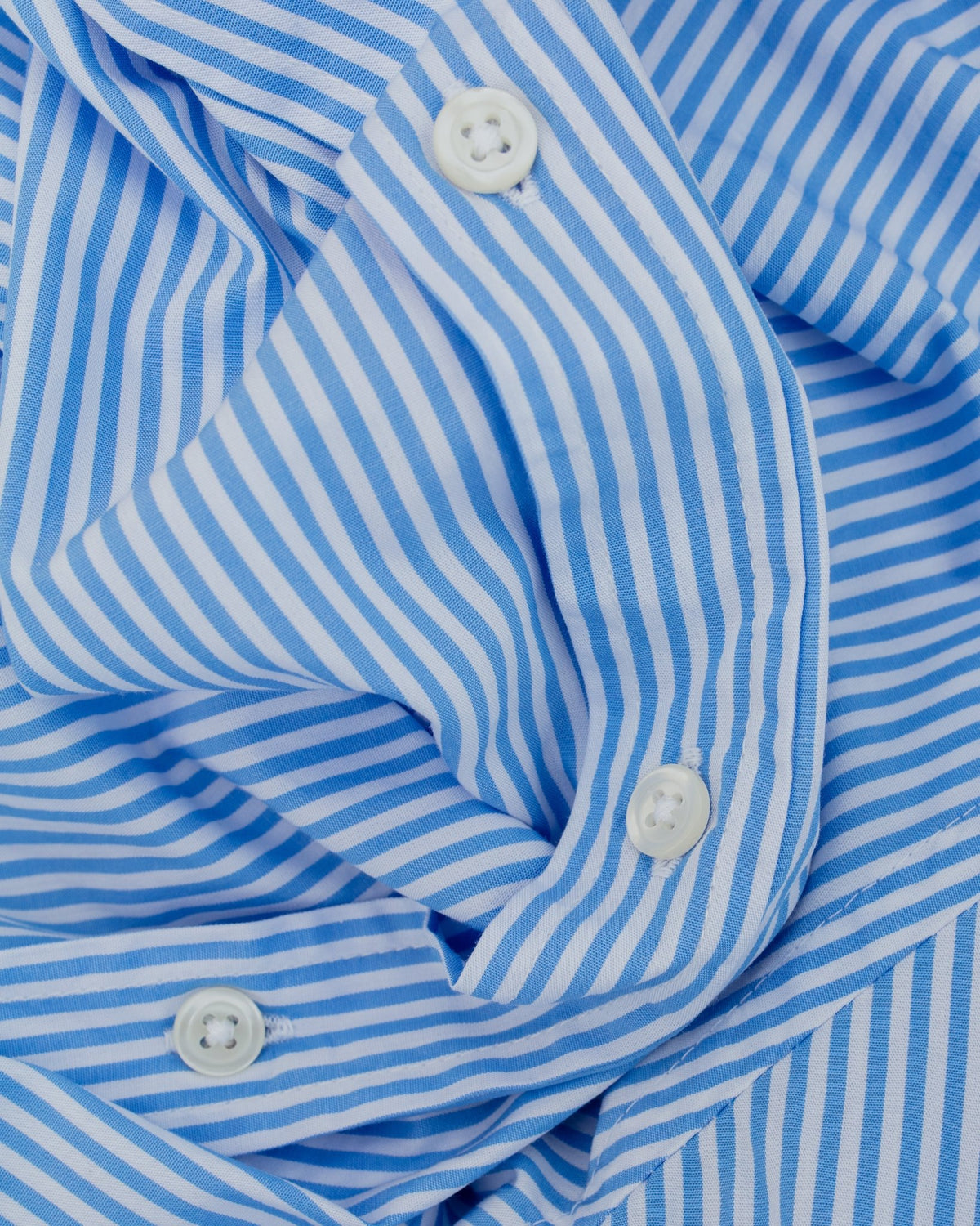 Lazy Day Shirt Classic Nipon Stripe Sky/White - UNIVERSAL WORKS