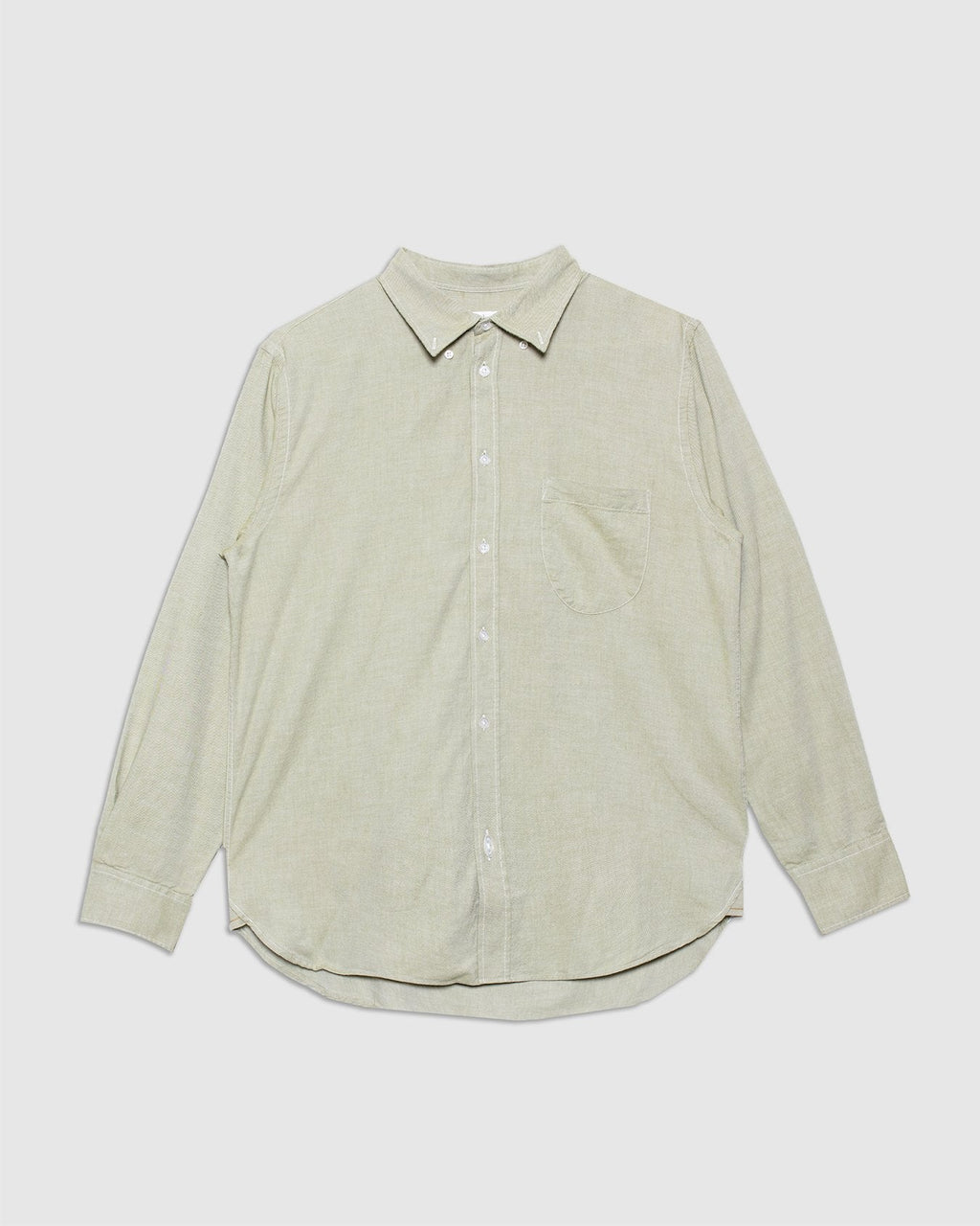 Lazy Day Shirt Green Neptune Cotton - UNIVERSAL WORKS