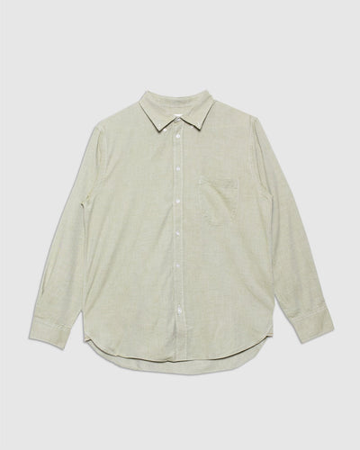 Lazy Day Shirt Green Neptune Cotton - UNIVERSAL WORKS